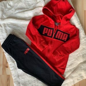 Puma sweatshirt jacket and jogger